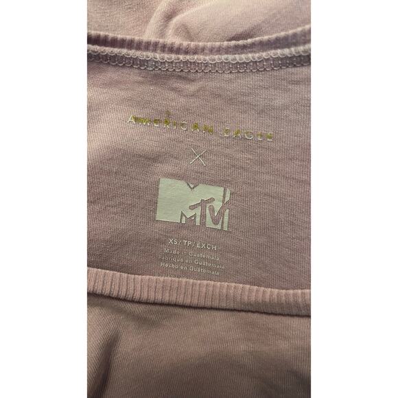 American Eagle Outfitters X MTV Purple Tee XS Concert Festival Summer Music 80s - Picture 9 of 9